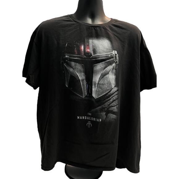 The Mandalorian Helmet Black T-Shirt Size 2XL - Picture 1 of 6